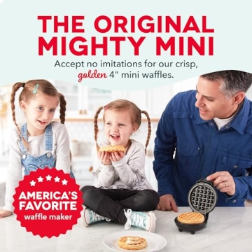 Compact DASH Mini Waffle Maker for Easy Homemade Waffles