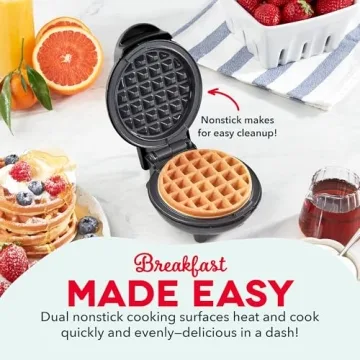 Compact DASH Mini Waffle Maker for Easy Homemade Waffles