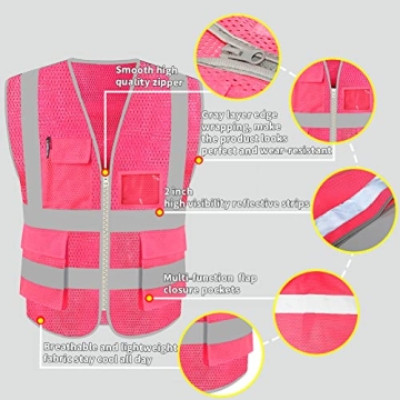 HYCOPROT High Visibility Mesh Safety Reflective Vest