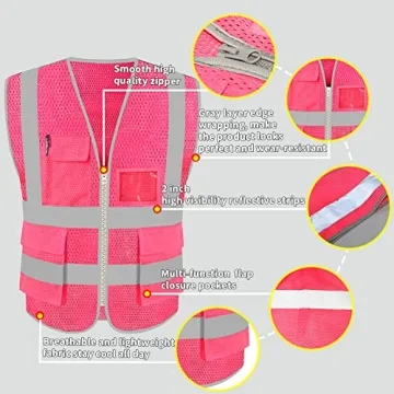 HYCOPROT High Visibility Mesh Safety Reflective Vest