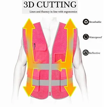 HYCOPROT High Visibility Mesh Safety Reflective Vest