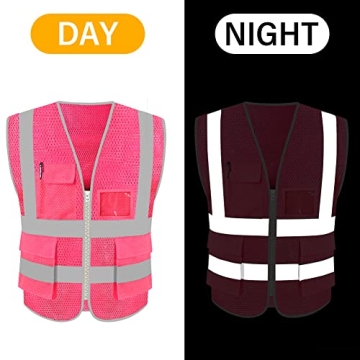HYCOPROT High Visibility Mesh Safety Reflective Vest