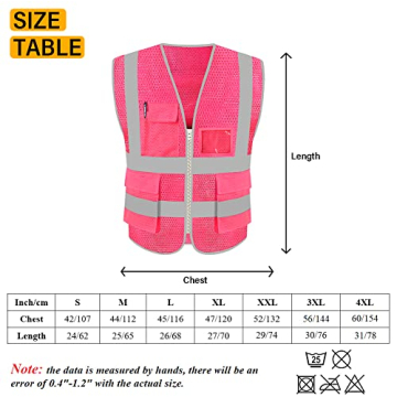 HYCOPROT High Visibility Mesh Safety Reflective Vest