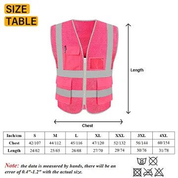 HYCOPROT High Visibility Mesh Safety Reflective Vest