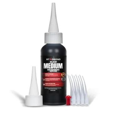 Starbond Black Medium CA Glue, Premium Cyanoacrylate Super Glue, Crack Filler 150 CPS Viscosity, for...