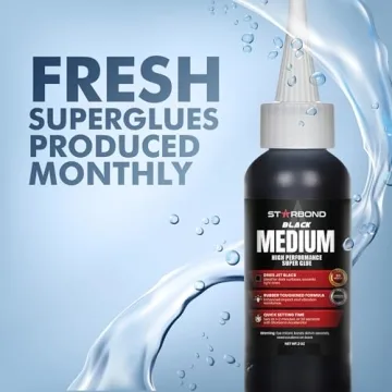 Starbond Black Medium Thick CA Glue for Woodworking Crafts