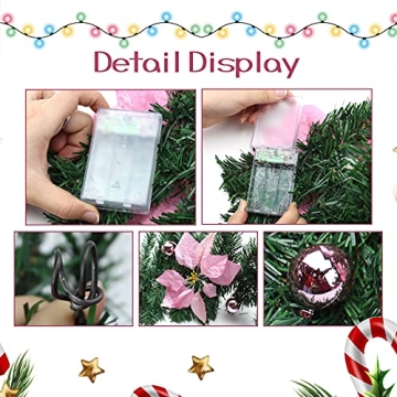 Stunning 8.8ft Pre-Lit Christmas Garland for Home Decor