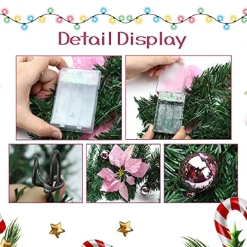 Stunning 8.8ft Pre-Lit Christmas Garland for Home Decor