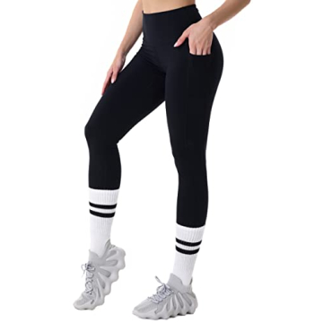 High Waisted Yoga Leggings with Pockets for Women
