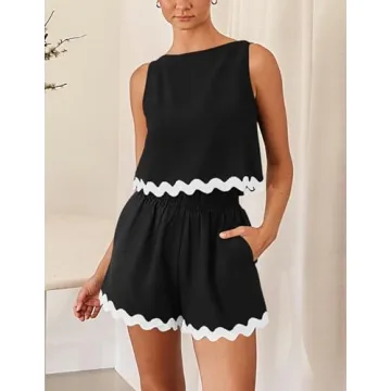 PRETTYGARDEN Women's 2 Piece Beach Vacation Outfits
