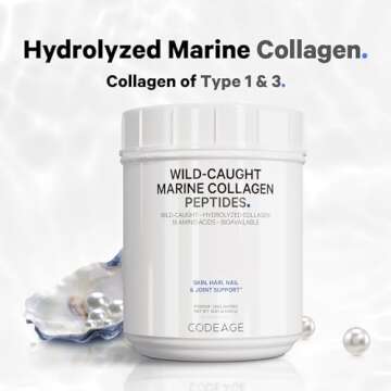 Codeage Marine Collagen Powder - Wild-Caught Hydrolyzed Collagen
