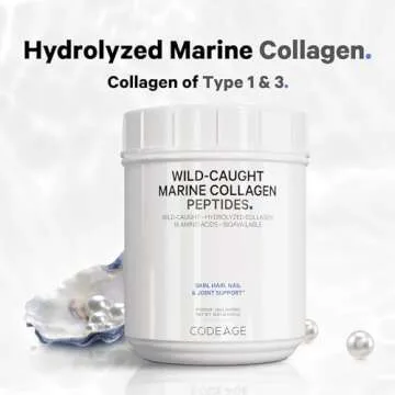 Codeage Marine Collagen Powder - Wild-Caught Hydrolyzed Collagen