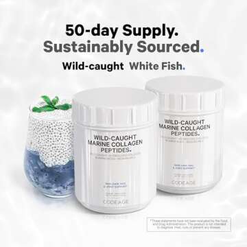Codeage Marine Collagen Powder - Wild-Caught Hydrolyzed Collagen