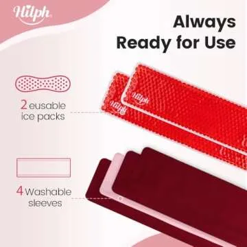 Hilph Perineal Cold Packs, Hot Cold Pack Postpartum Cooling Pad for Vaginal Recovery & Hemorrhoid Pa...