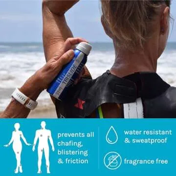 TRISLIDE Anti-Chafe Continuous Spray - Blister-Free Comfort for Active Lives