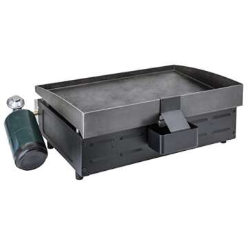 Blackstone 22" Tabletop Griddle w/Stainless Steel Faceplate with 22 inch Water-Resistant 600D Cover