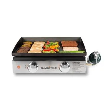 Blackstone 22" Tabletop Griddle w/Stainless Steel Faceplate with 22 inch Water-Resistant 600D Cover