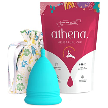 Athena Menstrual Cups - Larger Size Reusable Cups for Women - Regular to Heavy Flow