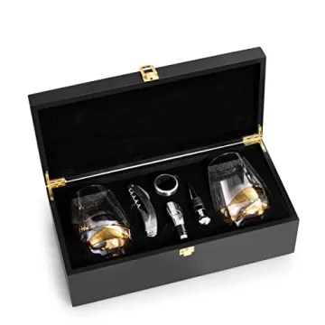 Elegant Stemless Wine Glasses Gift Set for Wine Lovers