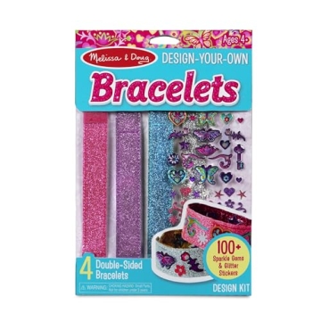 DIY Bracelets for Kids - 100+ Sparkle Gems & Stickers