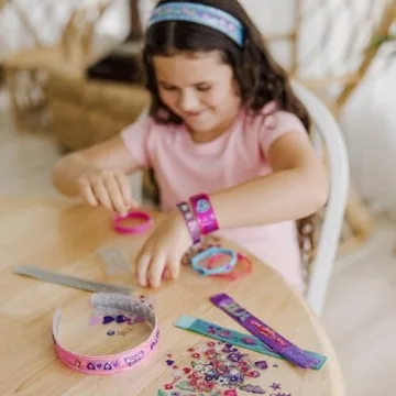 DIY Bracelets for Kids - 100+ Sparkle Gems & Stickers