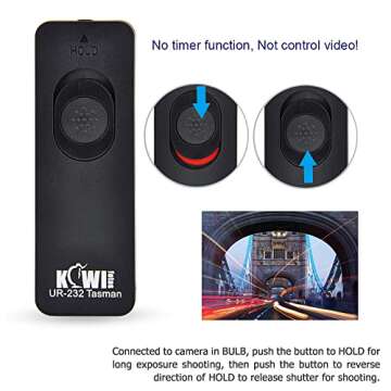 Kiwifotos Remote Control for Sony A6000 A7 Camera Series