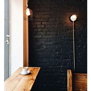 THE ONE Paint & Primer: Most Durable All-in-One Furniture Paint, Cabinet Paint, Front Door Paint, Wall Paint, Bathroom, Kitchen - Fast Drying Craft Paint Interior/Exterior (Black, Matte, 8.5oz)