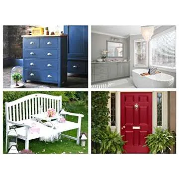 THE ONE Paint & Primer: Most Durable All-in-One Furniture Paint, Cabinet Paint, Front Door Paint, Wall Paint, Bathroom, Kitchen - Fast Drying Craft Paint Interior/Exterior (Black, Matte, 8.5oz)