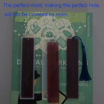 4 Pack DIY Bookmark Resin Mold, Bookmark Silicone Molds, Jewelry DIY Craft Transparent Mold