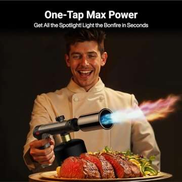 ThermoMaven Propane Torch: One-Touch Max Fire for Grill, DIY and Cooking