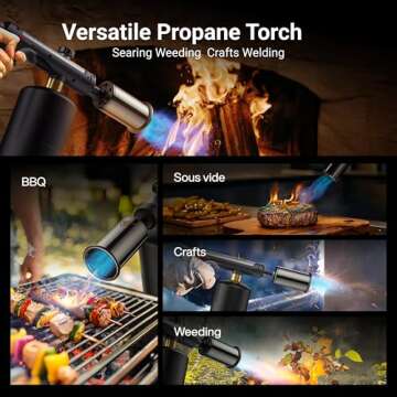 ThermoMaven Propane Torch One-Touch Max Fire Kitchen Tool
