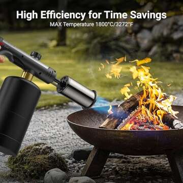 ThermoMaven Propane Torch One-Touch Max Fire Kitchen Tool