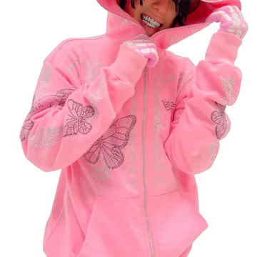 Stylish Oversized Skeleton Zip Up Hoodie for Fall Weather