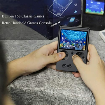 JAFATOY Retro Handheld Console with 168 Games