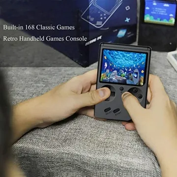 JAFATOY Retro Handheld Console with 168 Games