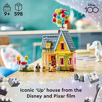 LEGO Disney and Pixar ‘Up’ House, Classic Disney Celebration Building Toy Set for Kids and Movie...