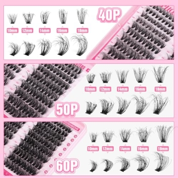 Fluffy Lash Extension Kit 300pcs DIY Lash Clusters by ALPHONSE