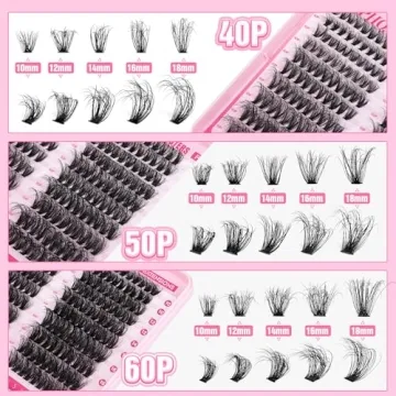 Fluffy Lash Extension Kit 300pcs DIY Lash Clusters by ALPHONSE