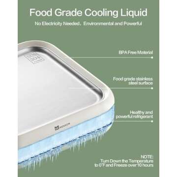 MOKKOM Rolled Ice Cream Maker, Frozen Fruit Ice Cream Maker with 2 Spatulas, Frozen Yogurt Maker Machine, Soft Serve Ice Cream Machine for Making Rolled Ice Cream, Frozen Yogurt, Sorbet - Green