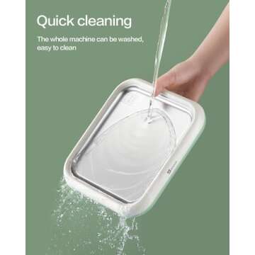 MOKKOM Rolled Ice Cream Maker, Frozen Fruit Ice Cream Maker with 2 Spatulas, Frozen Yogurt Maker Machine, Soft Serve Ice Cream Machine for Making Rolled Ice Cream, Frozen Yogurt, Sorbet - Green