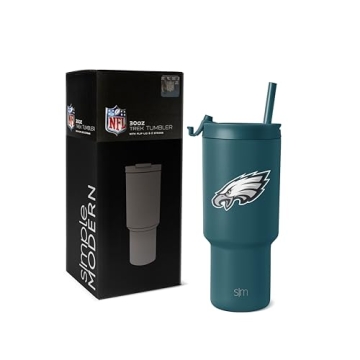 Officially Licensed NFL Philadelphia Eagles 30 oz Tumbler - Insulated Cup with Straws