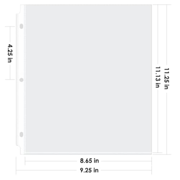 KTRIO 200 Pack Clear Page Protectors for Binders