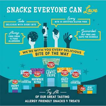 Enjoy Life Soft Baked Berry Medley Ovals, Gluten Free, School Safe, Non GMO, Dairy Free, Soy Free, Vegan, Nut Free Breakfast Bars, Bulk Granola Bars 6 Boxes