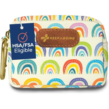 KeepGoing Small Travel First Aid Kit Kids – 60 Pc. Mini First Aid Kit for Purse, Diaper Bag, & Bac...