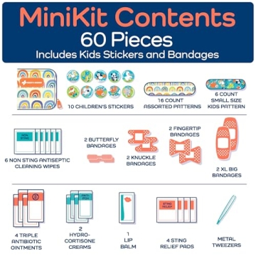 KeepGoing Small Travel First Aid Kit – 60 Pc Compact Kit