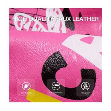 Stylish Bellivera Faux Leather Jacket with Floral Prints