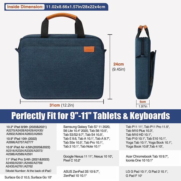 MoKo Tablet Sleeve Bag for 9-11 Inch Devices
