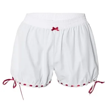 Trendy Y2K Bloomer Shorts for Women with Ruffle Hem