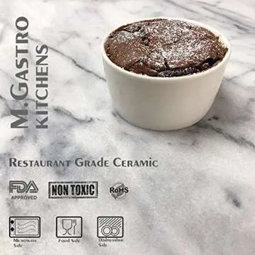 M. Gastro Kitchens, 6 Piece 4 Ounce Ramekins Set
