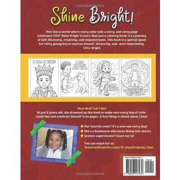 Shine Bright: Positive Affirmations Coloring Book for Black Boys ages 6-8, 9-12 to Boost Self Esteem...